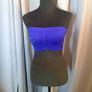 Gorgeous One Size Royal Blue Bandeau by AnemOne. Built in Bra.